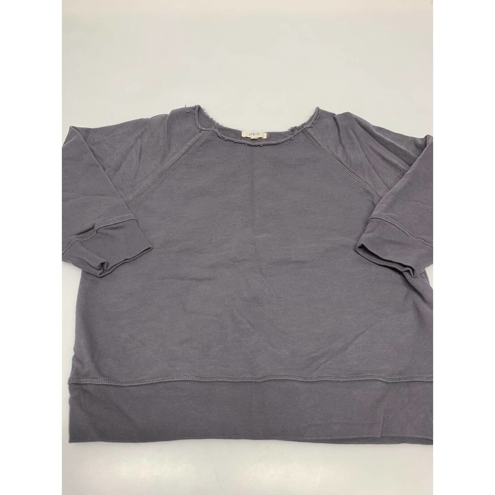Leallo Pullover Round Neck Gray S Women's A53